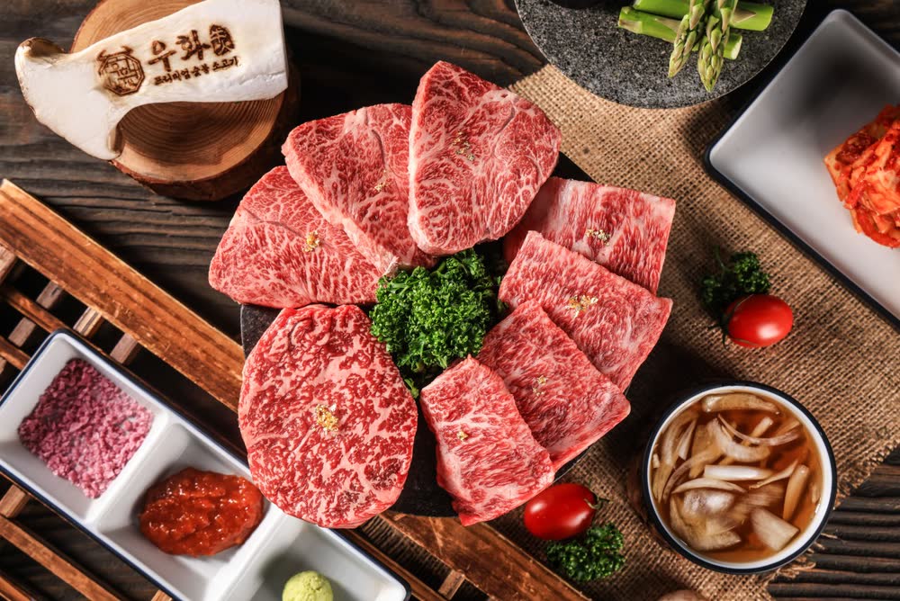 우화 1인세트 — 우화등심 100g + 부채살 100g + 업진살 100g